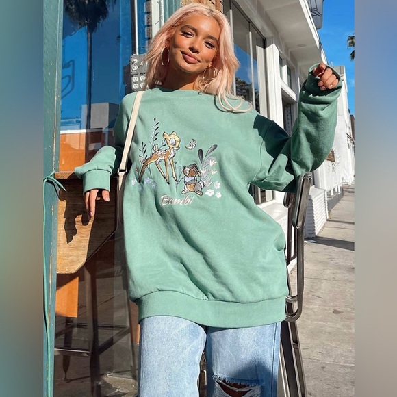 Princess Polly Sweaters - Princess Polly Disney Sweatshirt Sage
